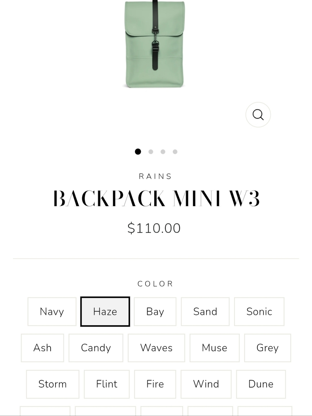 *NWT* Rains Backpack Mini W3 - Haze - Picture 4 of 8